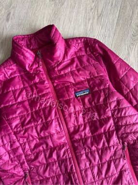 Patagonia Nano Puff Jacket Magenta Pink Medium Windproof Water Resistant M